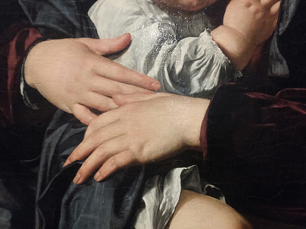 Bartolomeo Cavarozzi, Sacra famiglia (Torino, Collezione privata), dettaglio Bartolomeo Cavarozzi, Sacra famiglia (Torino, Collezione privata), dettaglio