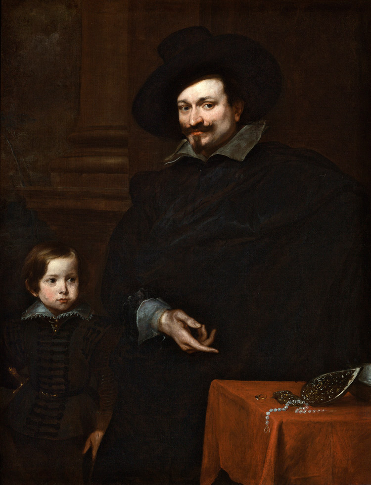 Anton van Dyck, Il gioielliere Giacomo Pucci con il figlio Alberto
