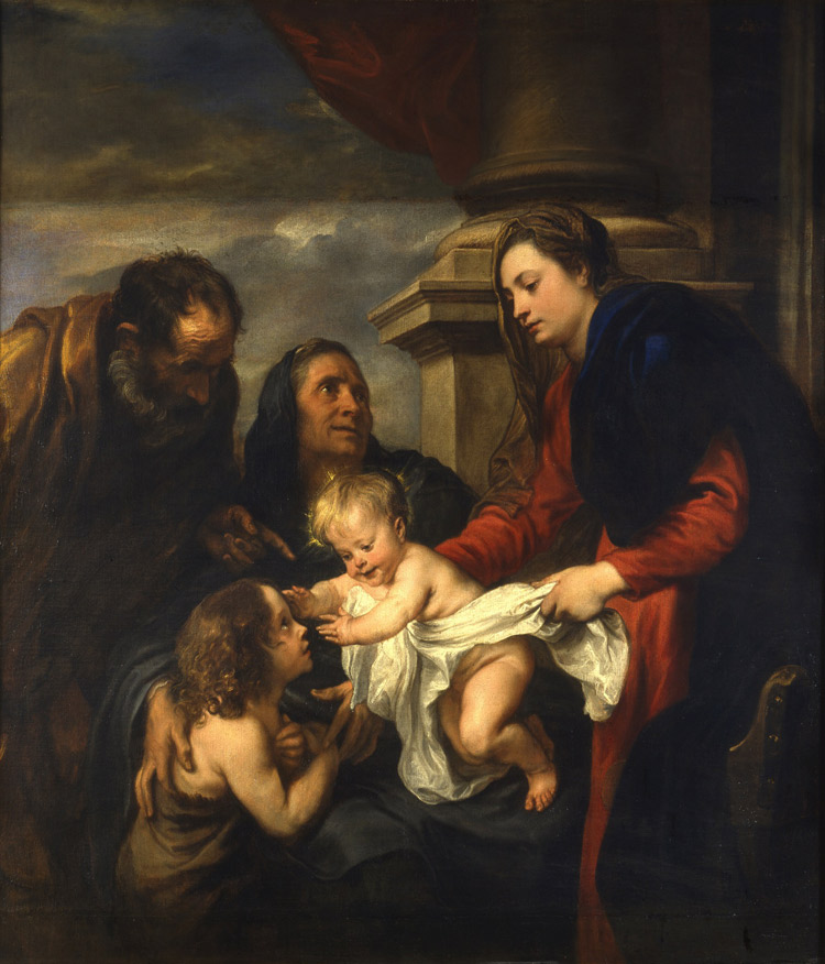 Anton van Dyck, Sacra famiglia con san Giovannino e sant'Elisabetta
