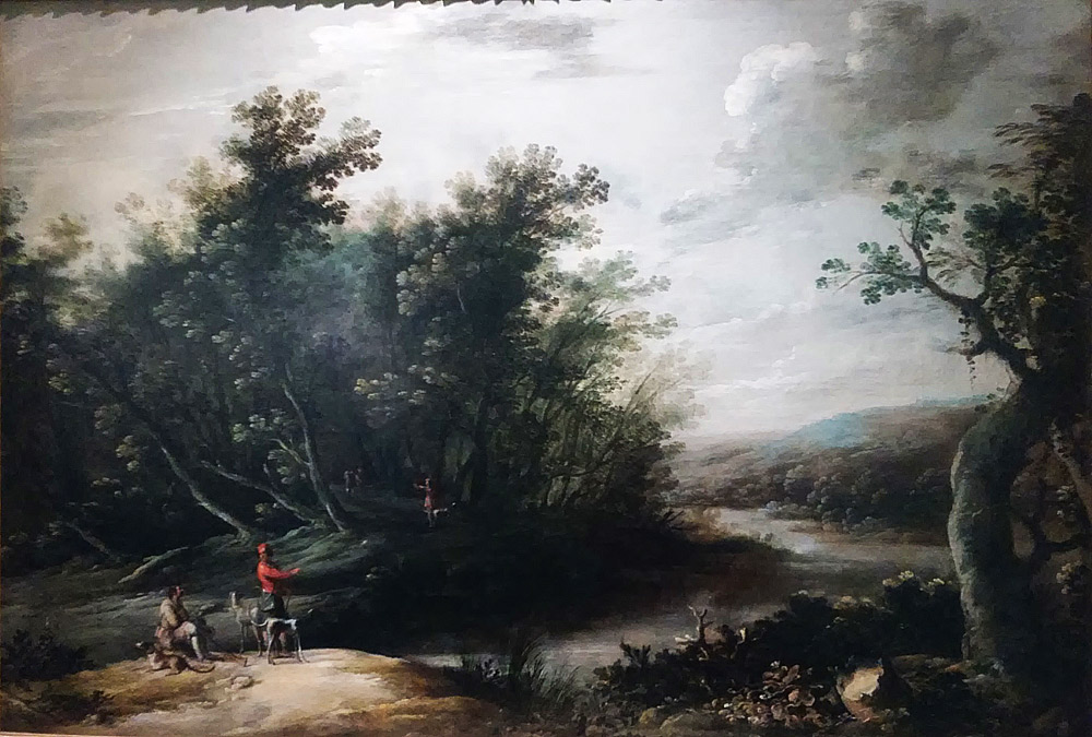 Lucas de Wael e Cornelis de Wael, Paesaggio con cacciatori in sosta

