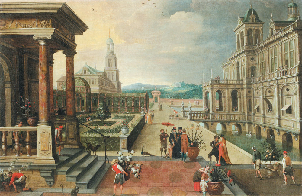 Jan Wildens e Cornelis de Wael, Primavera in un giardino all'italiana o Aprile
