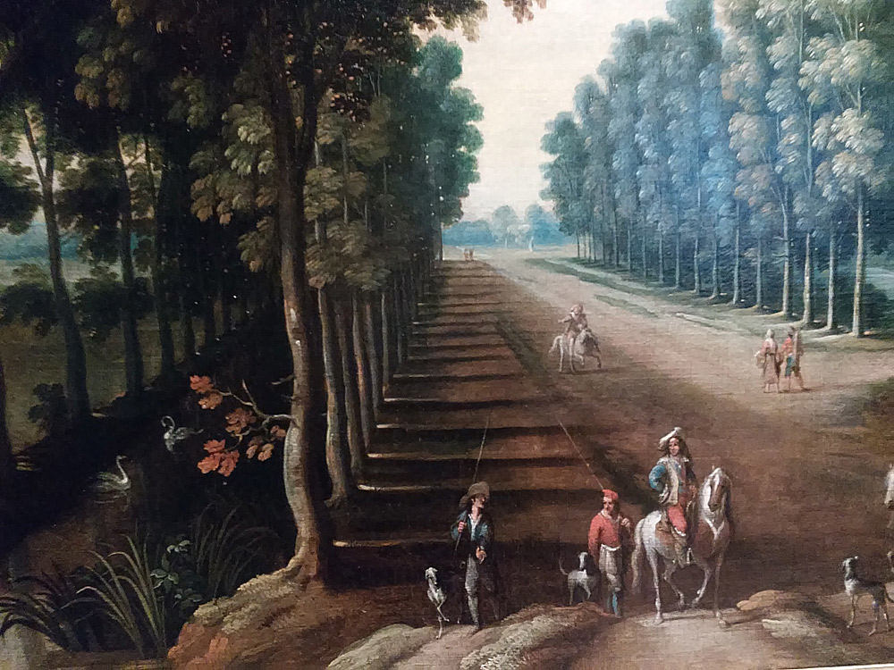 Jan Wildens e Cornelis de Wael, Viale alberato con figure
