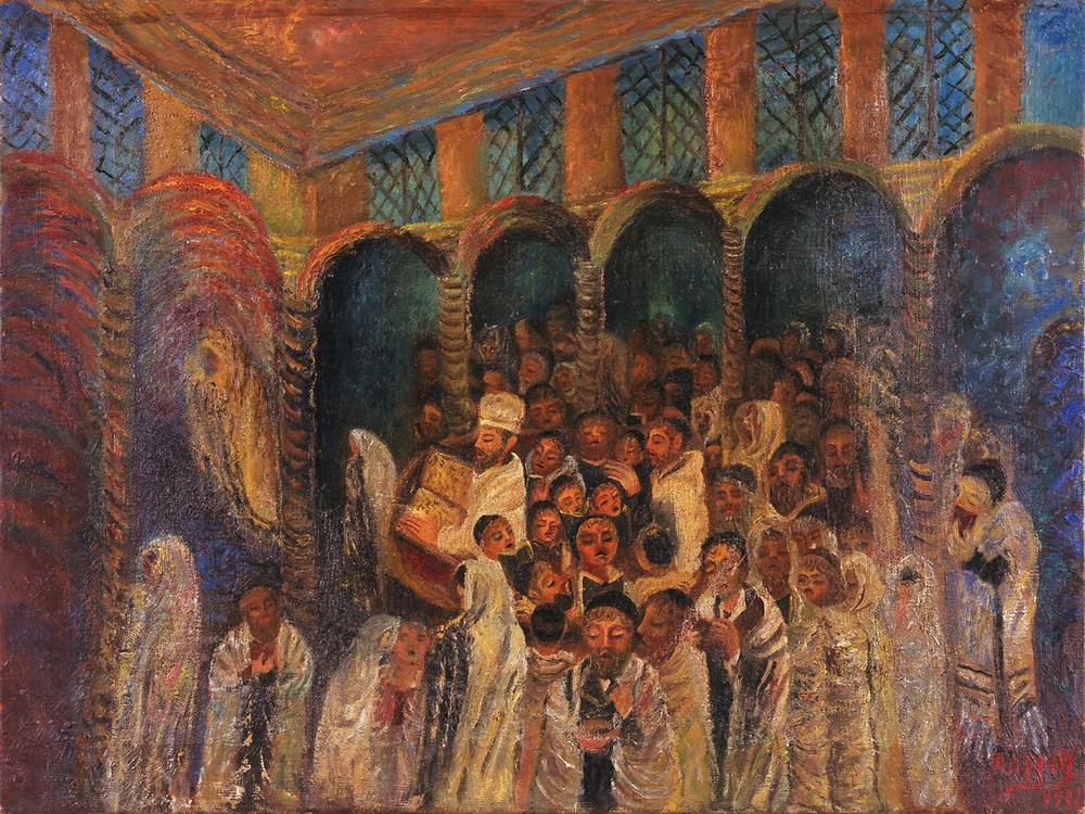 Antonietta Raphaël, Yom kippur nella sinagoga

