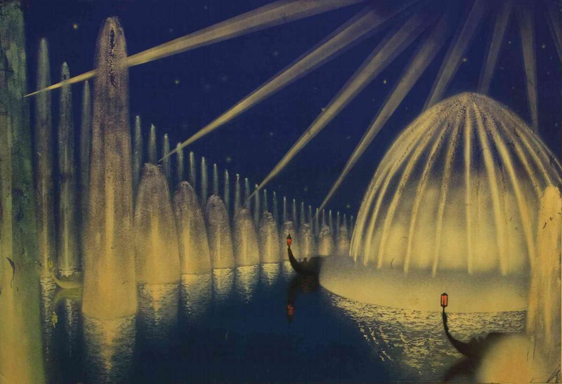 Carles Buïgas, Studio per il progetto 'Giardini Luminosi' per l'E42 di Roma
