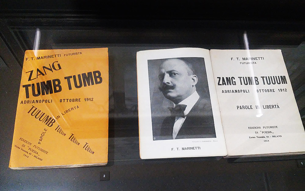 Filippo Tommaso Marinetti, due edizioni di Post Zang Tumb Tuuum
