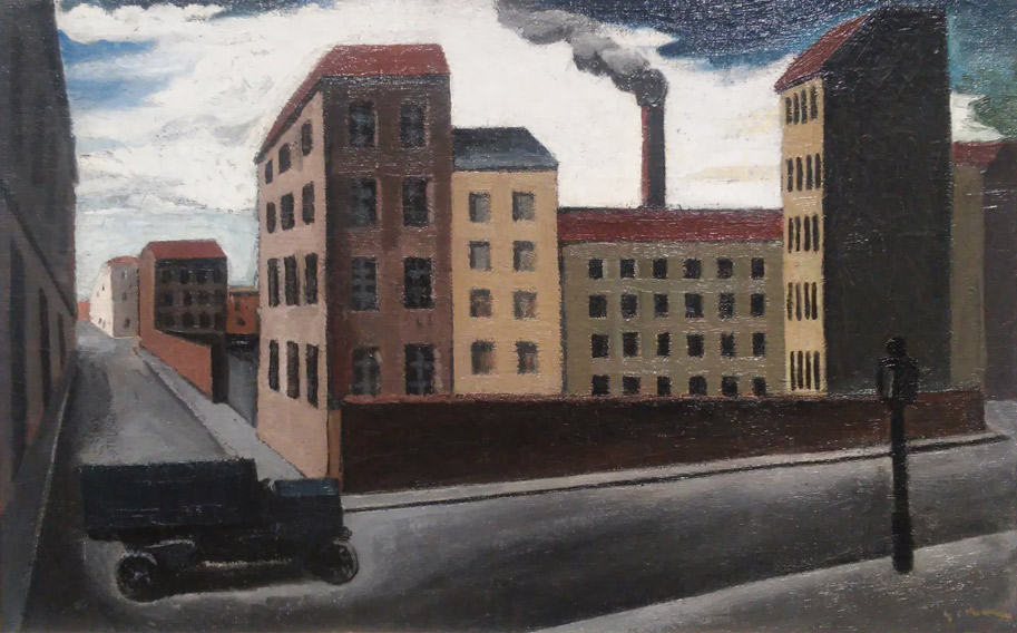 Mario Sironi, Paesaggio urbano con camion
