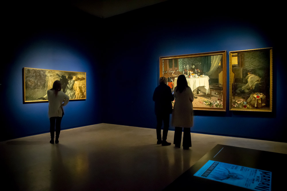 Una sala della mostra Stati d'animo. Arte e psiche tra Previati e Boccioni
