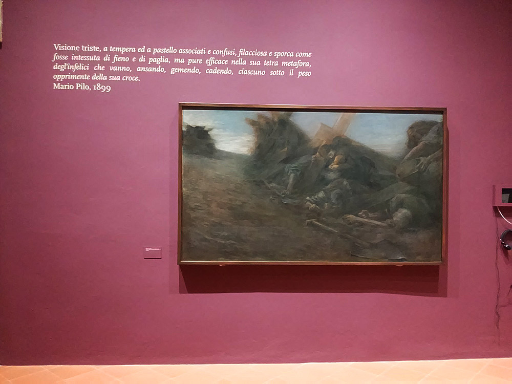 Una sala della mostra Giuseppe Mentessi. Artista di sentimento
