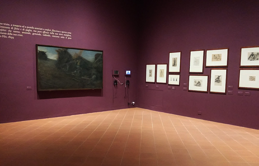 Una sala della mostra Giuseppe Mentessi. Artista di sentimento
