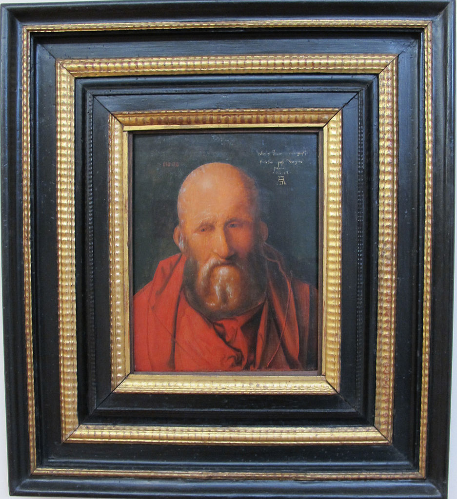 Albrecht Dürer (attribuito), Testa di vecchio (1514; olio su tavola, 33,2 x 35,6 cm; Siena, Pinacoteca Nazionale)
