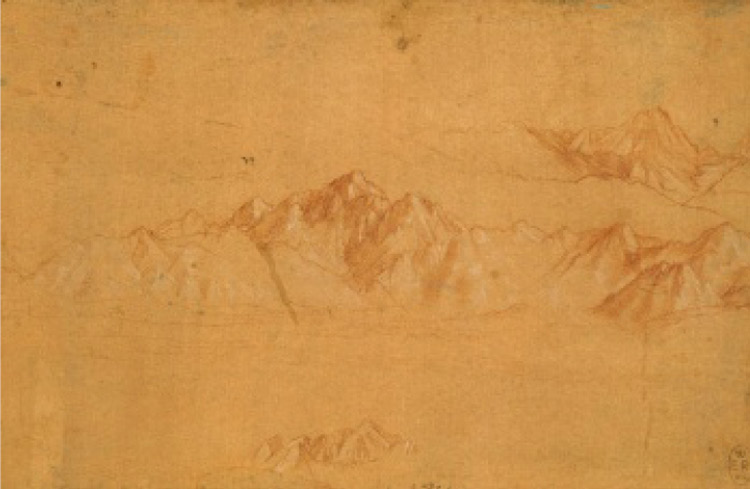 Leonardo da Vinci, Cime innevate
