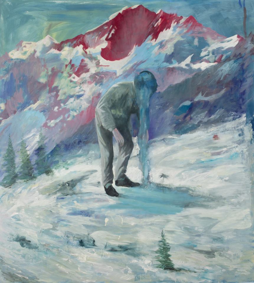 Danilo Buccella, Il Narciso (2017; olio su tela, 190 x 160 cm)
