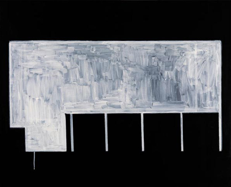 Marco Neri, Giardini (Israele) (2010; acrilico su lino, 80 x 100 cm)

