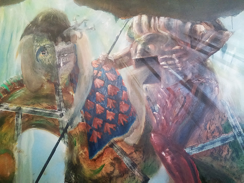 Thomas Braida, Le atrocità di san Giorgio e compagna, dettaglio
