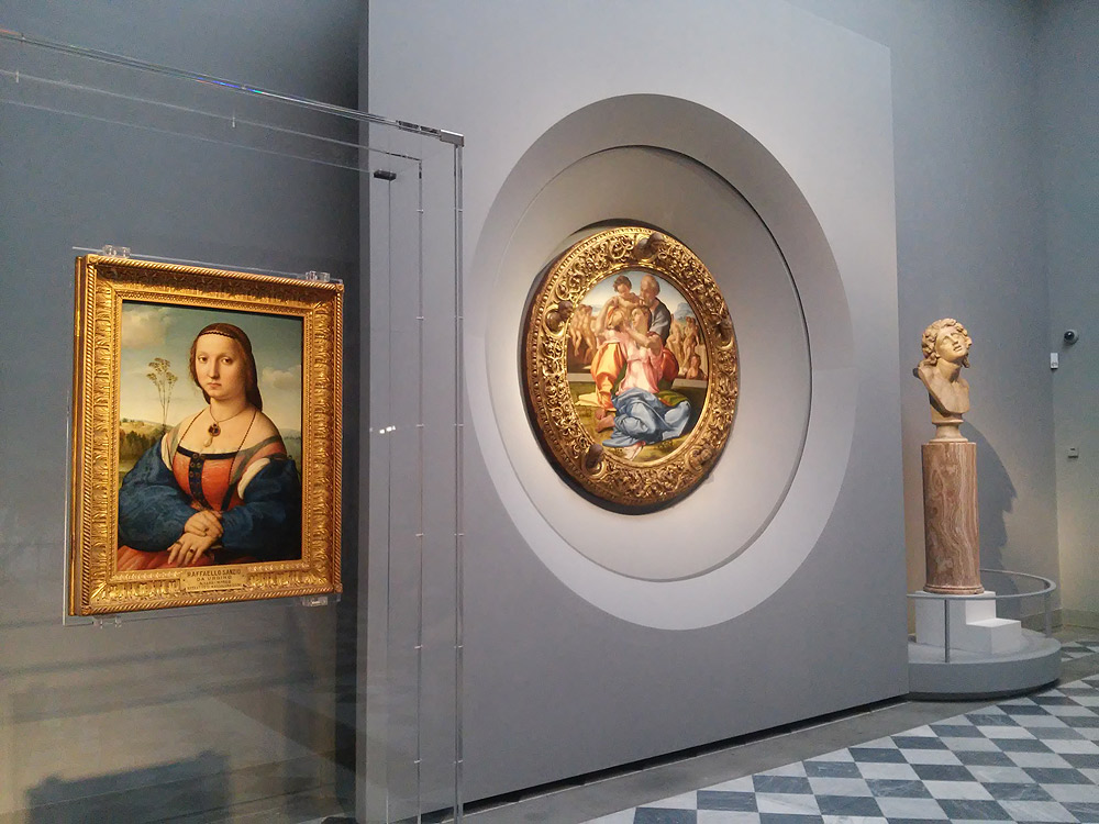 Uffizi, nuovo allestimento della Sala 41 con le opere di Michelangelo, Raffaello e fra' Bartolomeo. Ph. Credit Finestre sull'Arte
