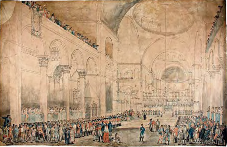 Giuseppe Borsato, Veduta di San Marco nel giorno che le Provincie Venete prestarono a Sua Maestà Imperiale il giuramento di fedeltà