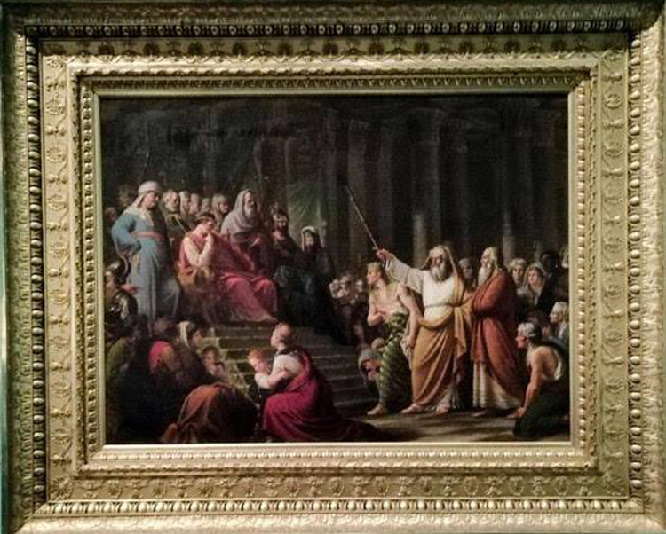 Lattanzio Querena, Mosè chiede al faraone la libertà per Israele