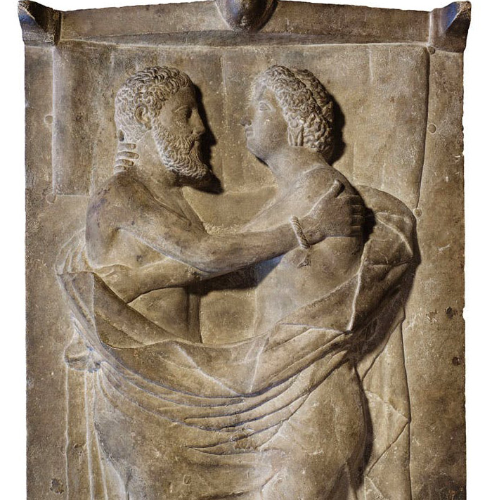 Dettaglio del sarcofago di Larth Tetnies e Thanchvil Tarnai
