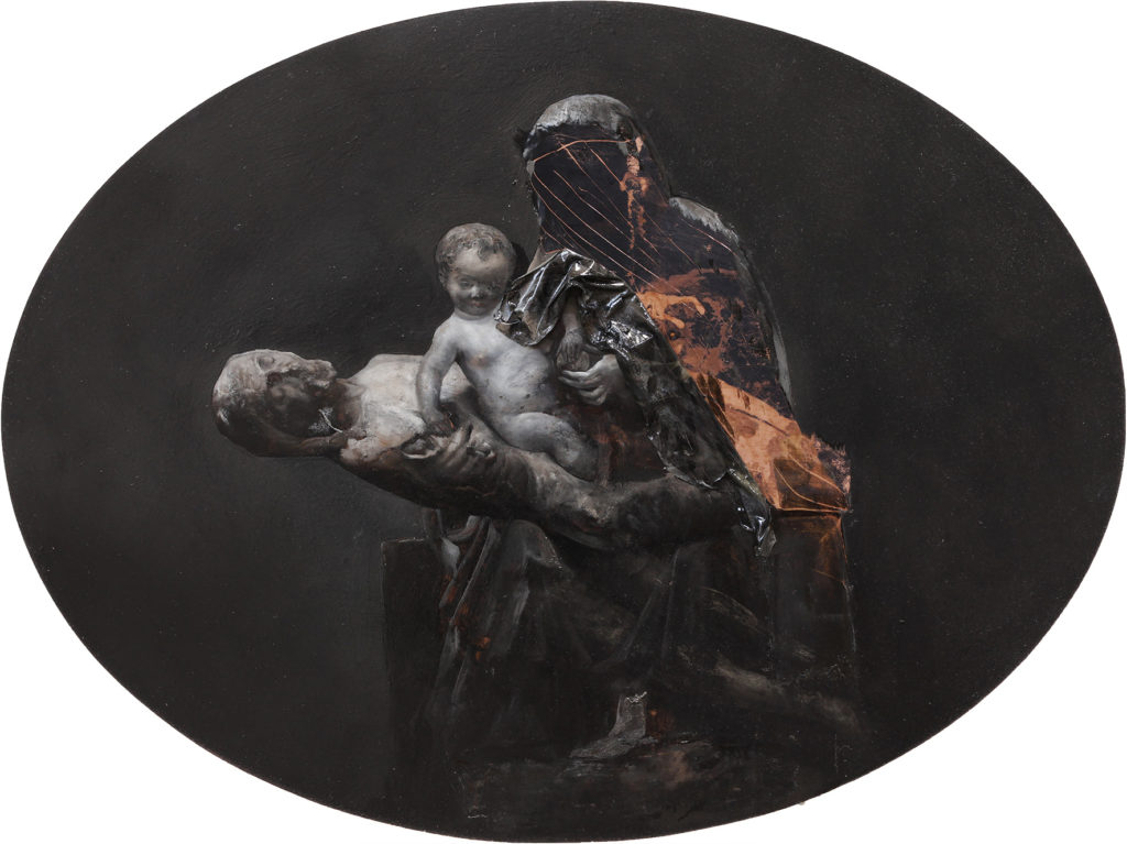 Nicola Samorì, Corpus Domini (2017; olio su rame, 40 x 30 cm) Nicola Samorì, Corpus Domini (2017; olio su rame, 40 x 30 cm)