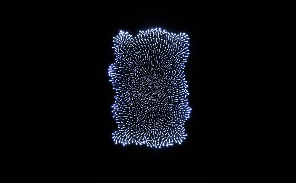 Andrea Bianconi, City Map (2017; lightbox in alluminio, intaglio, 192 x 142,5 cm; courtesy Dream Collection, Vicenza, New York)