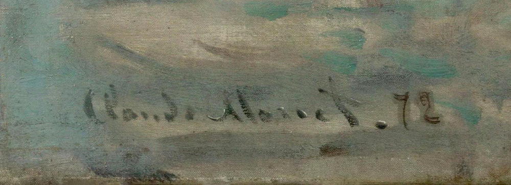 Claude Monet, Impression: soleil levant, dettaglio