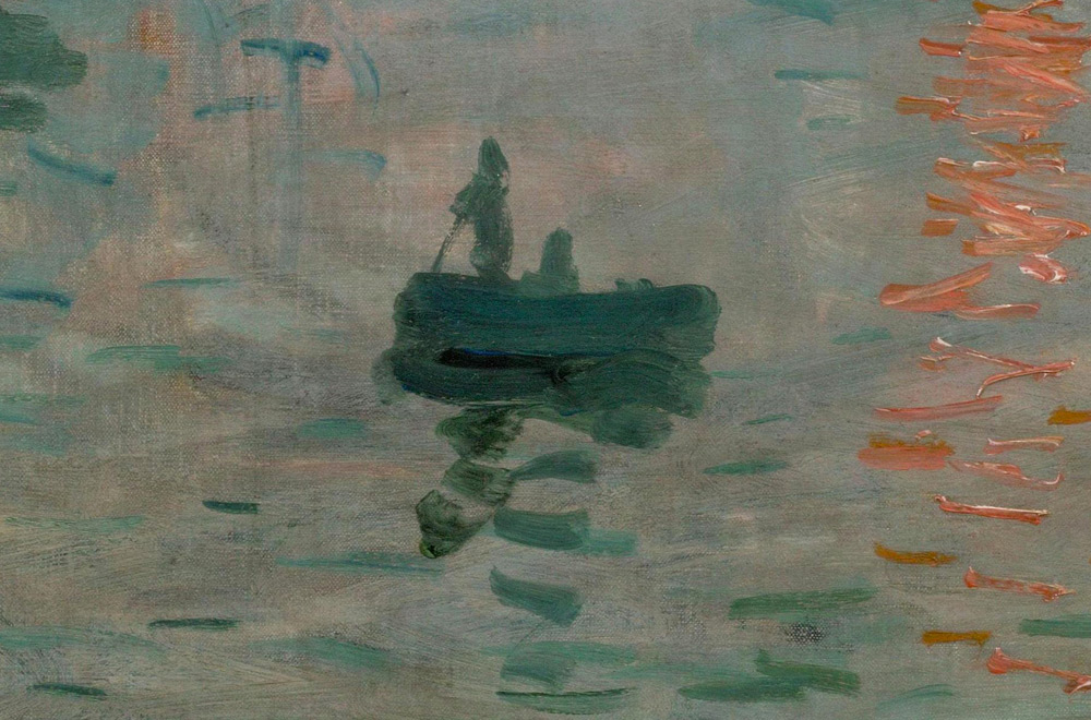 Claude Monet, Impression: soleil levant, dettaglio