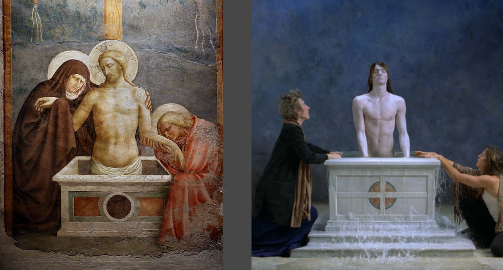 Masolino e Bill Viola a confronto
