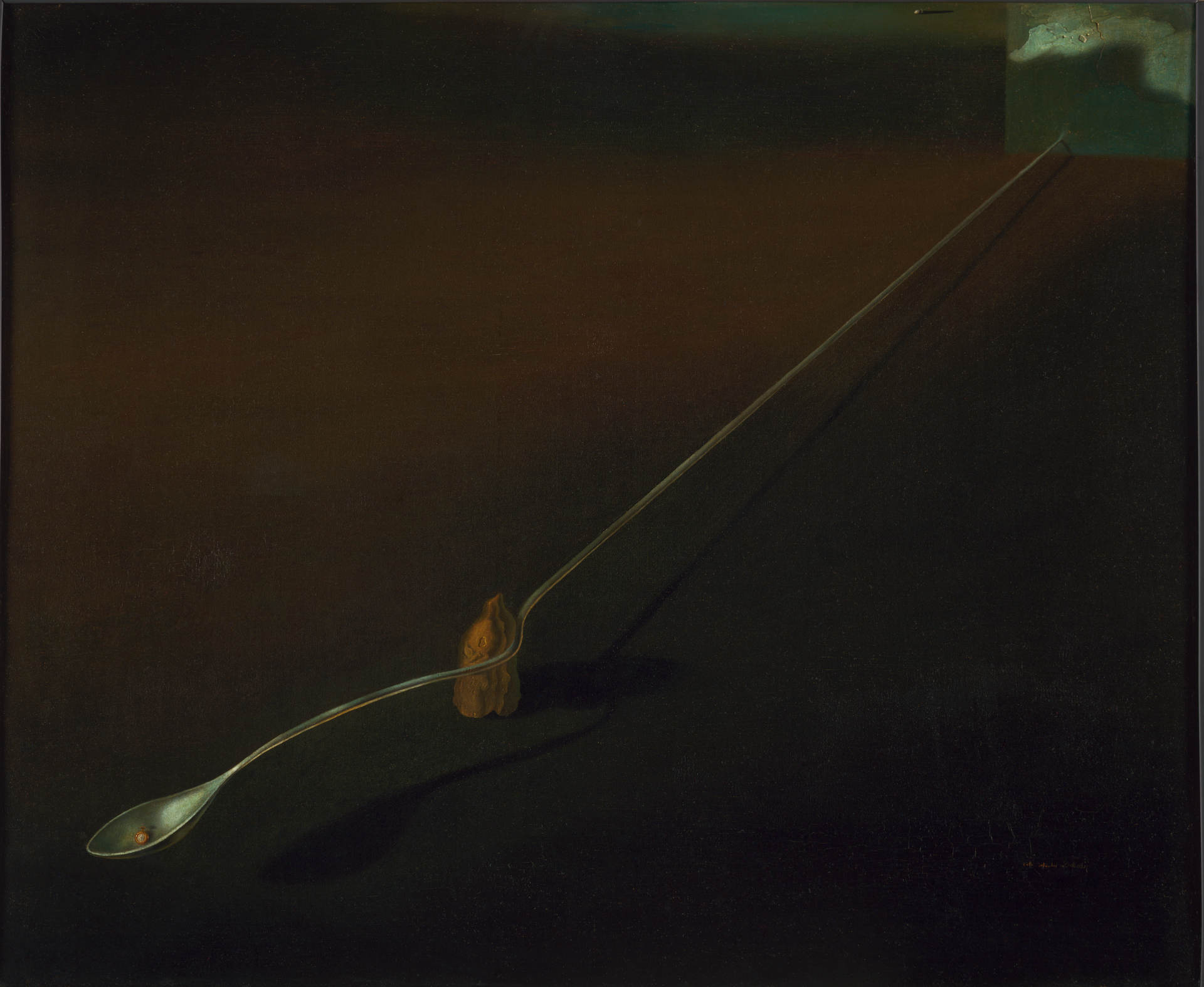 Salvador Dalí, Simbolo agnostico (1932; olio su tela, 54 x 65,2 cm; Filadelfia, Philadelphia Museum of Art)
