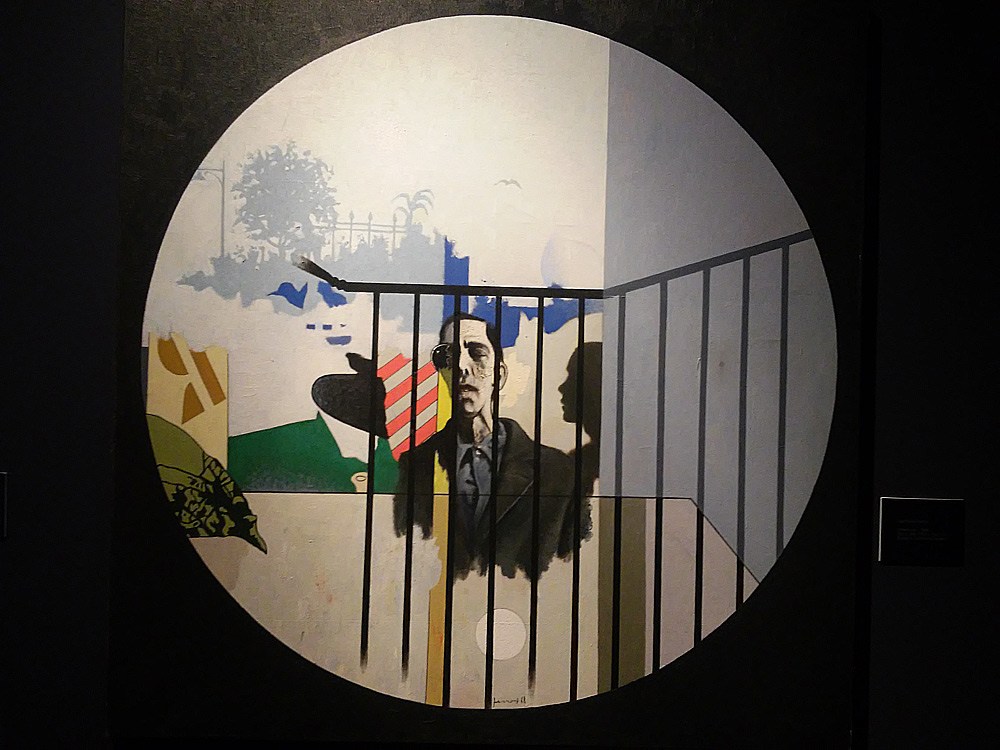 Gianfranco Ferroni, Andare via... (1968; olio su tela, 105,5 x 102,7 cm; Bergamo, Collezione Ceribelli)
