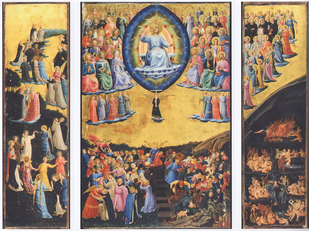 Da Beato Angelico (Scipione Pulzone?), Giudizio universale (1570-1580 circa; collezione privata, già a Leonforte, chiesa dei Cappuccini)
