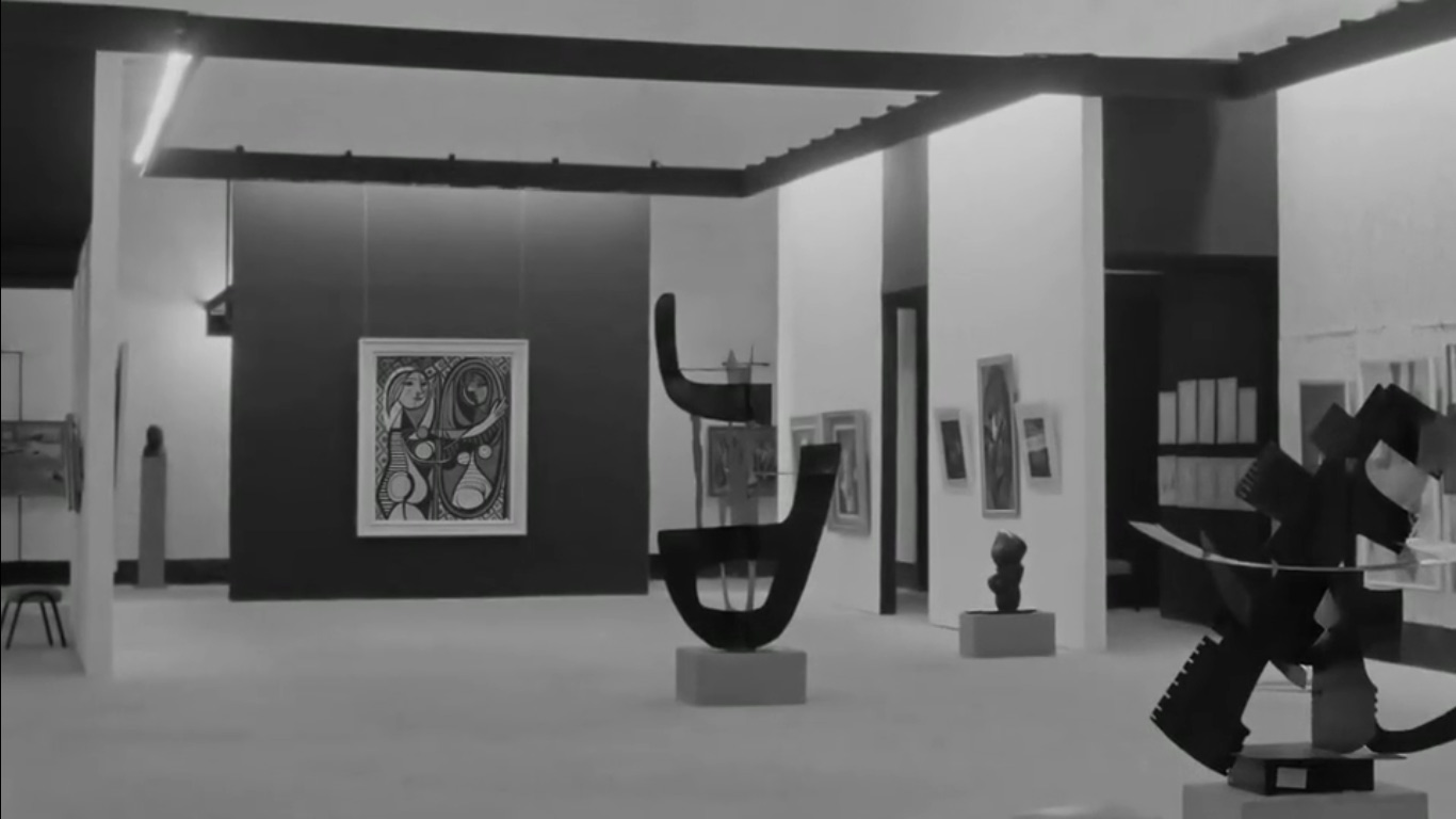 Una sala della Documenta 1 del 1955 Una sala della Documenta 1 del 1955