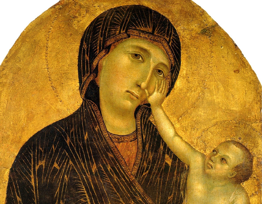 I volti della Madonna e del Bambino nella Madonna di Castelfiorentino
