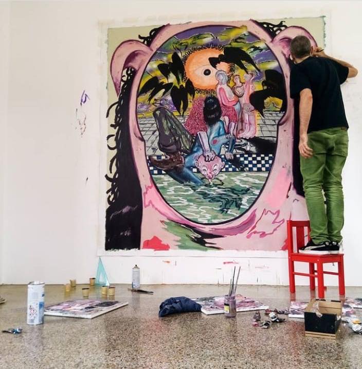 Roberto Chiabrera al lavoro su Metal Boy
