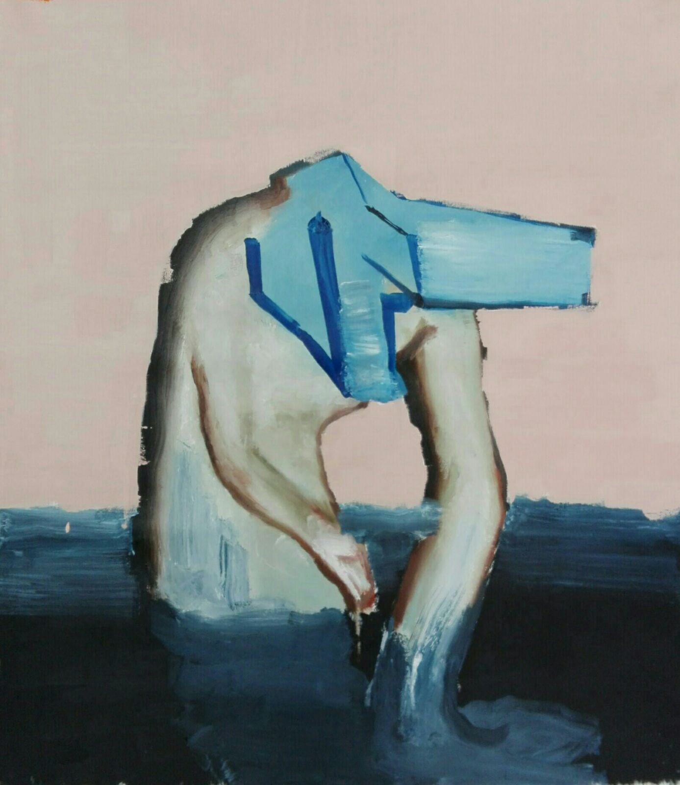 Roberto Chiabrera, Vision (2016; olio su tela, 80 x 80 cm)
