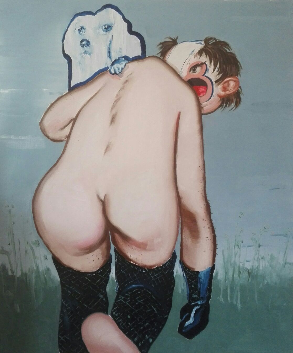 Roberto Chiabrera, Vision (2016; olio su tela, 120 x 100 cm)
