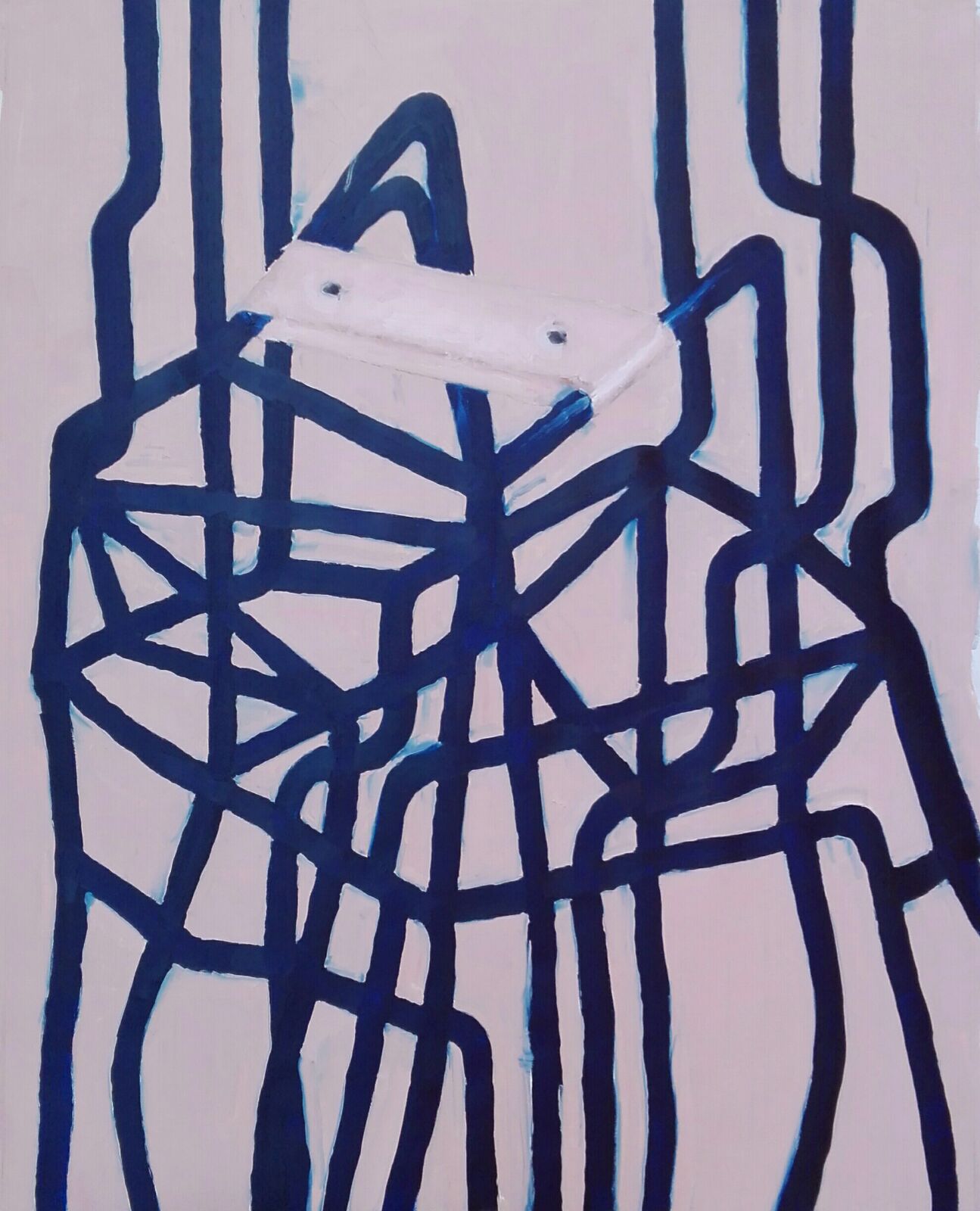 Roberto Chiabrera, Vision (2016; olio su tela, 100 x 80 cm)
