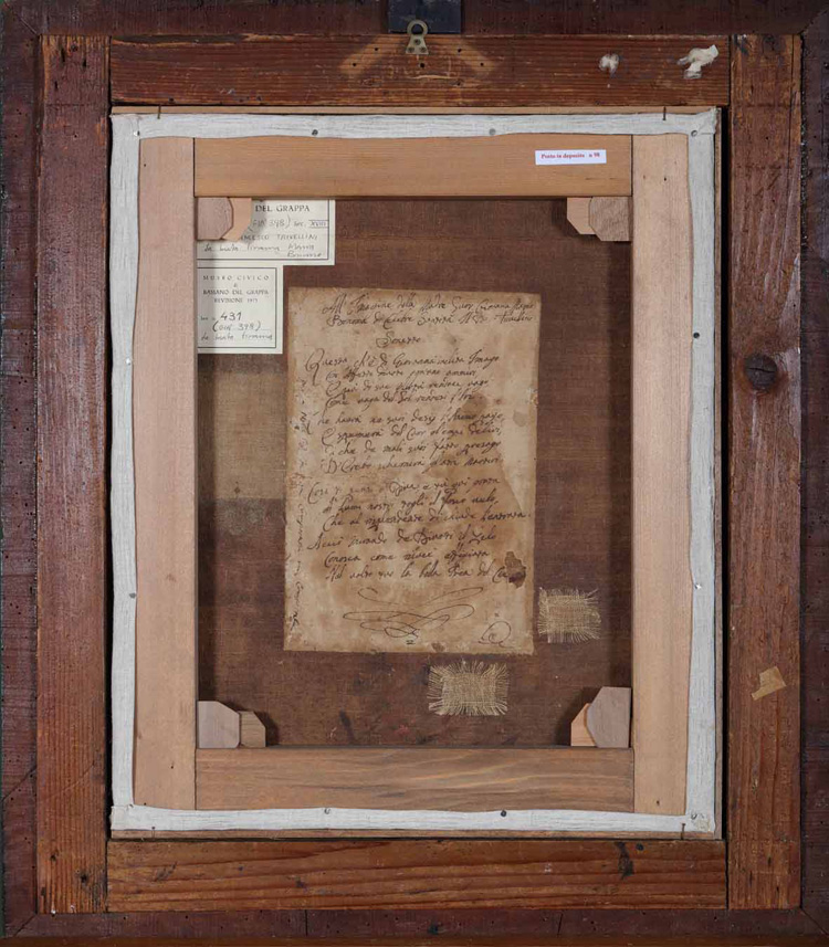 Francesco Trivellini, La beata Giovanna Maria Bonomo, verso (XVIII secolo; 78 x 69 cm; Bassano del Grappa, Musei Civici)
 Francesco Trivellini, La beata Giovanna Maria Bonomo, verso (XVIII secolo; 78 x 69 cm; Bassano del Grappa, Musei Civici)