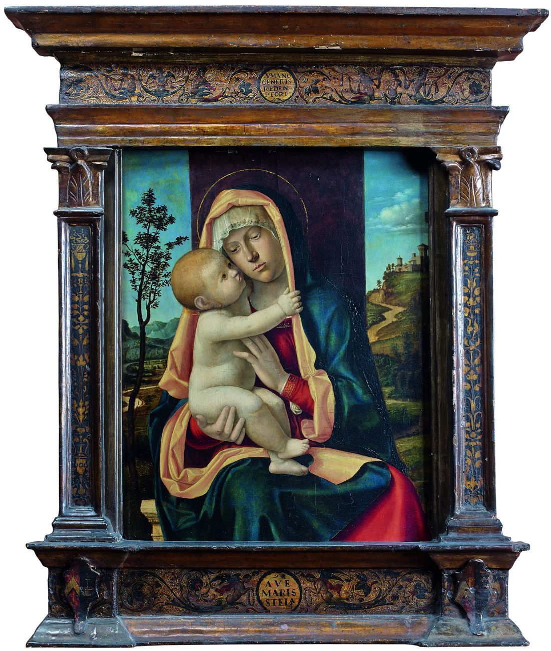 Giovanni Battista Cima da Conegliano, Madonna col Bambino (1490-1492; olio su tavola, 44 x 33 cm; Parigi, Musée Jacquemart-André)
 Giovanni Battista Cima da Conegliano, Madonna col Bambino (1490-1492; olio su tavola, 44 x 33 cm; Parigi, Musée Jacquemart-André)