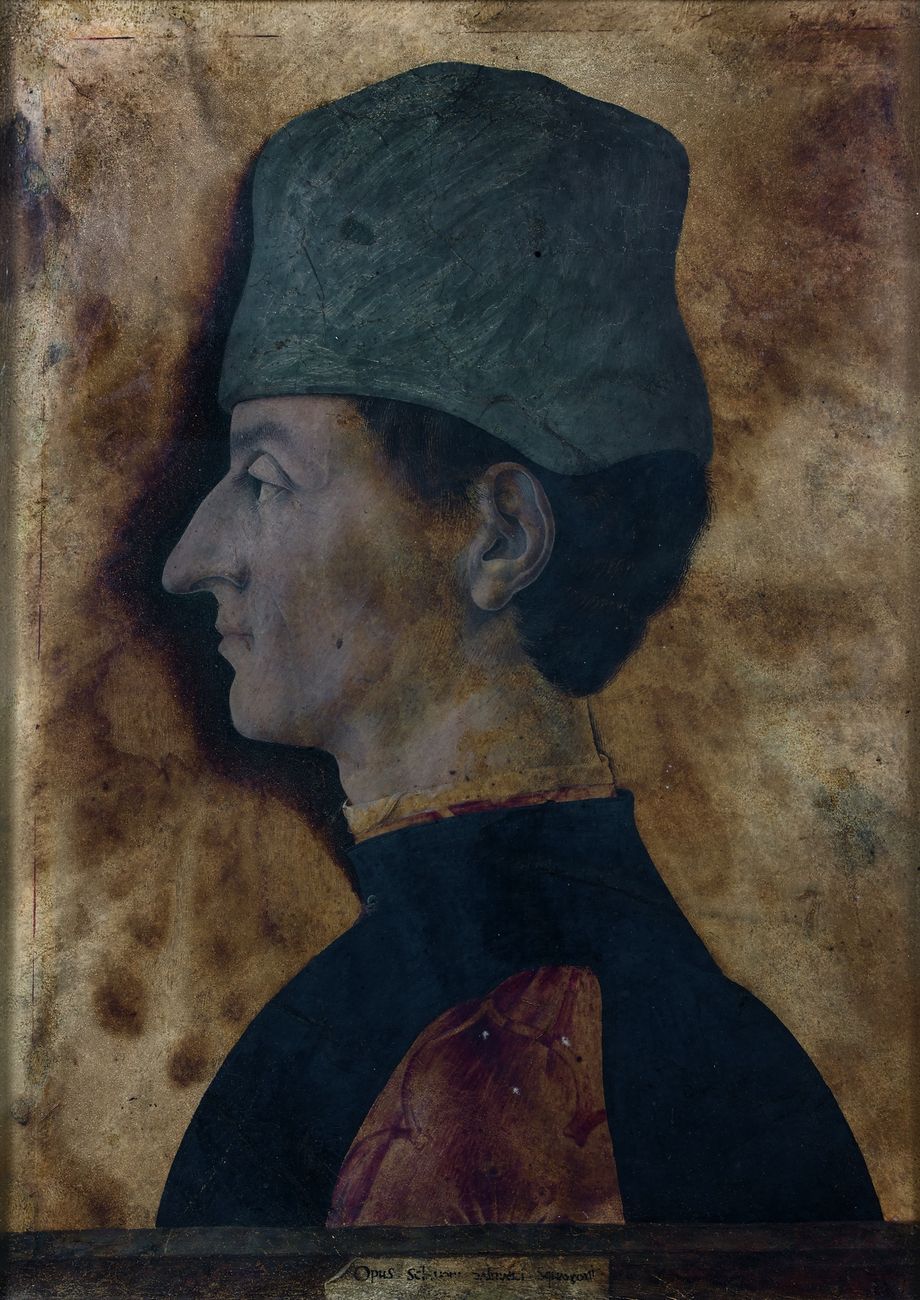 Giorgio Schiavone, Ritratto d'uomo (1460 circa; tempera su pergamena montata su tavola, 37,7 x 29,8 cm; Parigi, Musée Jacquemart-André)
 Giorgio Schiavone, Ritratto d'uomo (1460 circa; tempera su pergamena montata su tavola, 37,7 x 29,8 cm; Parigi, Musée Jacquemart-André)