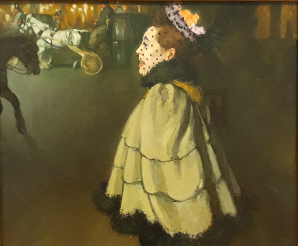 Louis Anquetin, Femme sur les Champs Élisées, la nuit (1890-91; olio su tela, 83,2 x 100 cm)
 Louis Anquetin, Femme sur les Champs Élisées, la nuit (1890-91; olio su tela, 83,2 x 100 cm)