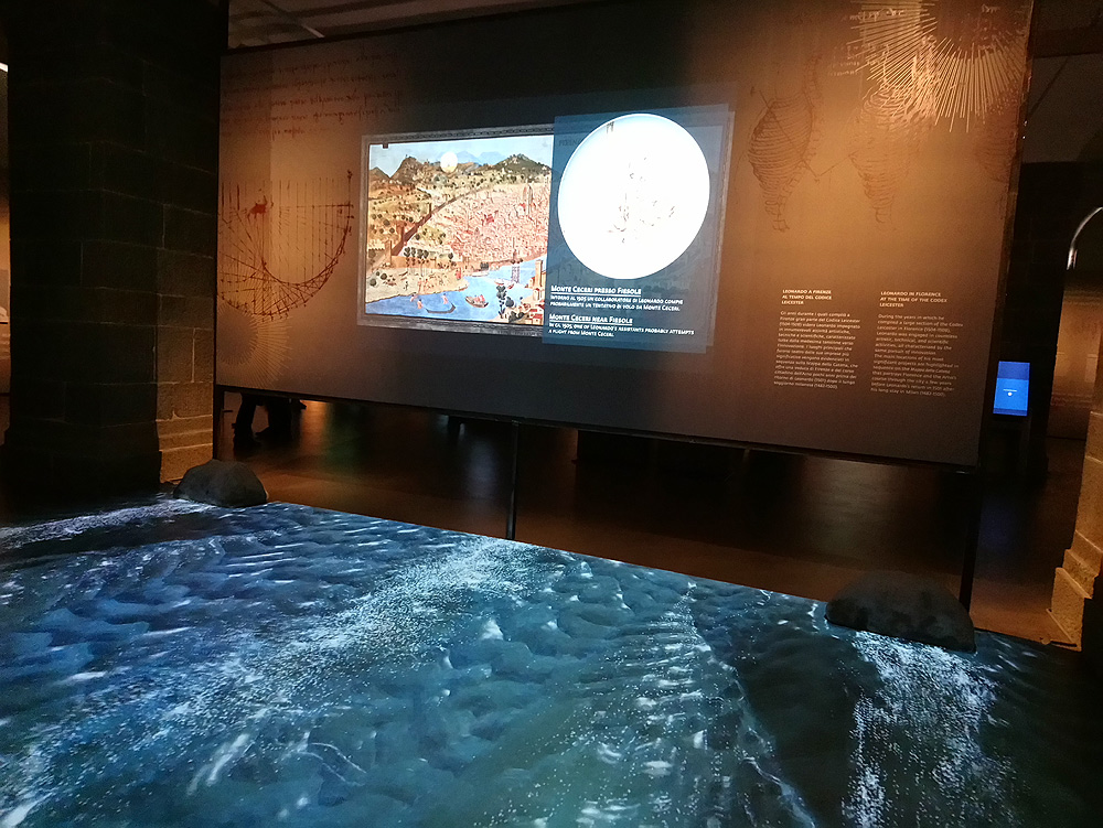 Immagini dalla mostra L'acqua microscopio della natura. Il Codice Leicester di Leonardo da Vinci. Ph. Credit Finestre sull'Arte
