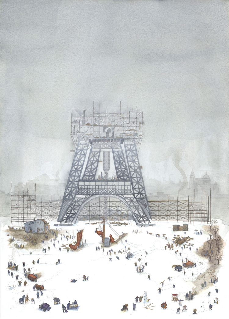 Alexandre Singh, TB90 (2018; acquerello su stampa a getto d'inchiostro, 70,5 x 55 cm)
