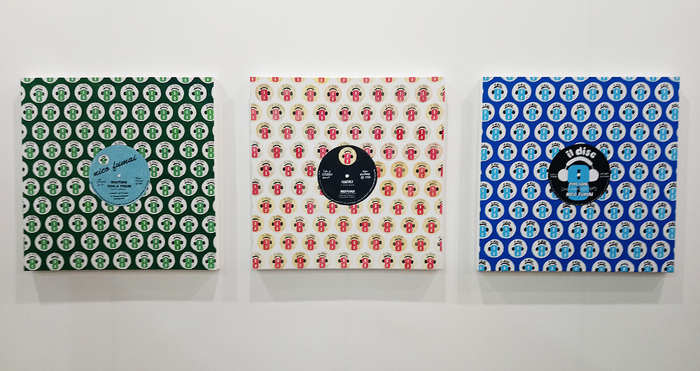 Opere di Chiara Fumai allo stand di Guido Costa Projects
