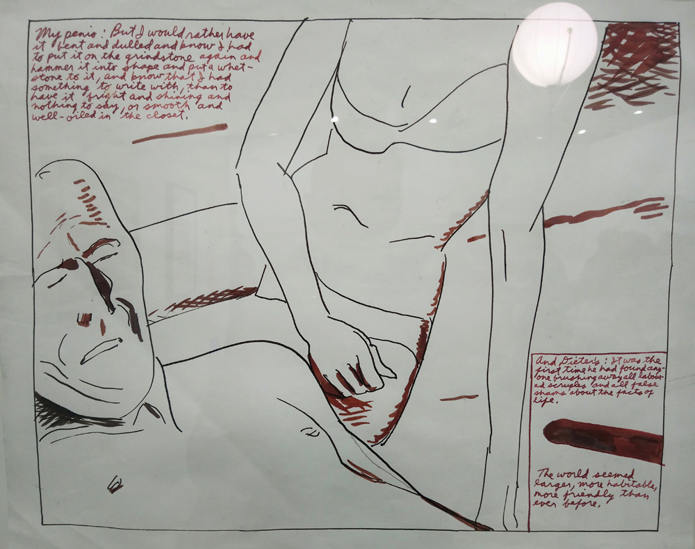 Raymond Pettibon, Untitled (My... ) (1992; inchiostri su carta, 55 x 46 cm)
