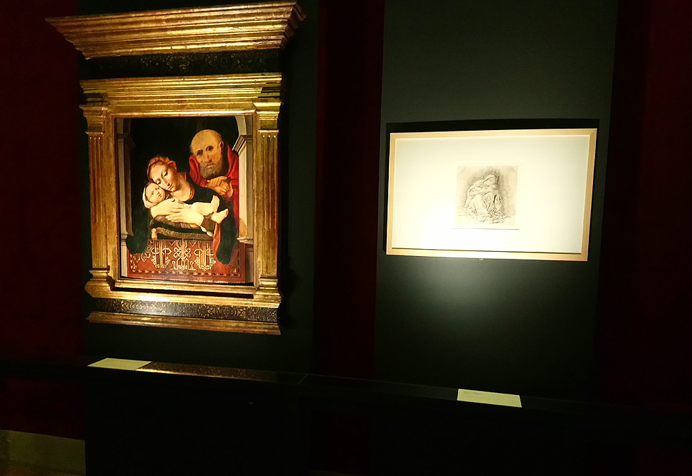 Andrea Mantegna, Madonna col Bambino (1490-1500 circa; tempera su tela, 45,2 x 35,5 cm; Milano, Museo Poldi Pezzoli)
