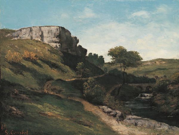 Gustave Courbet, Paesaggio nei pressi di Maisières (1865; olio su tela, 50 x 65 cm; Monaco di Baviera, Neue Pinakothek)
