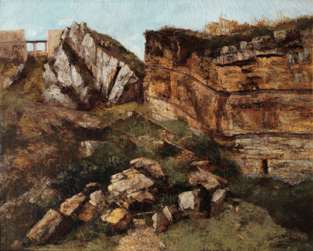 Gustave Courbet, Roccia sgretolata, studio geologico (1864; olio su tela, 59,7 x 73 cm; Salins-les-Bains, Grande Saline)
