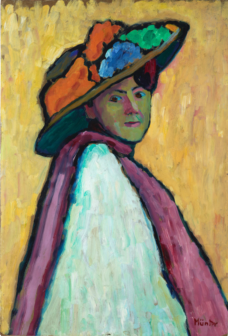 Gabriele Münter, Ritratto di Marianne von Werefkin (1909; cartoncino, 81 x 54,8 cm; Monaco di Baviera, Städtische Galerie im Lenbachhaus und Kunstbau) © VG Bild-Kunst, Bonn 2018. Ph. Credit Städtische Galerie im Lenbachhaus und Kunstbau München
 Gabriele Münter, Ritratto di Marianne von Werefkin (1909; cartoncino, 81 x 54,8 cm; Monaco di Baviera, Städtische Galerie im Lenbachhaus und Kunstbau) © VG Bild-Kunst, Bonn 2018. Ph. Credit Städtische Galerie im Lenbachhaus und Kunstbau München