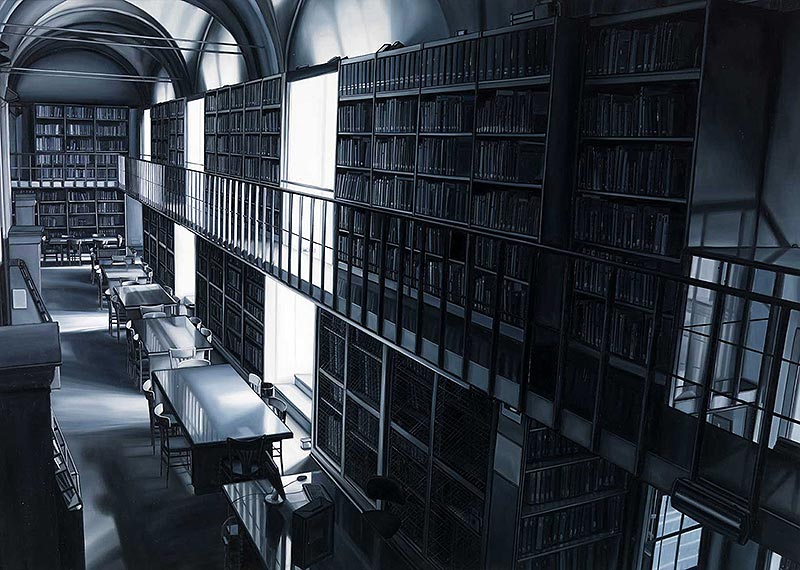 Andrea Chiesi, Ombra 13 (2009; olio su lino, 100 x 140 cm)
