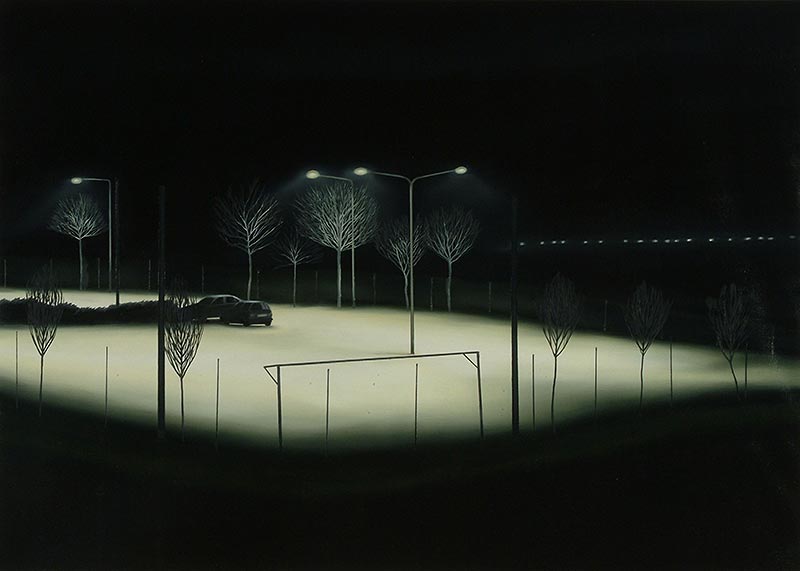 Andrea Chiesi, Sabato 19-07-03 (2004; olio su tela, 100 x 140 cm)
